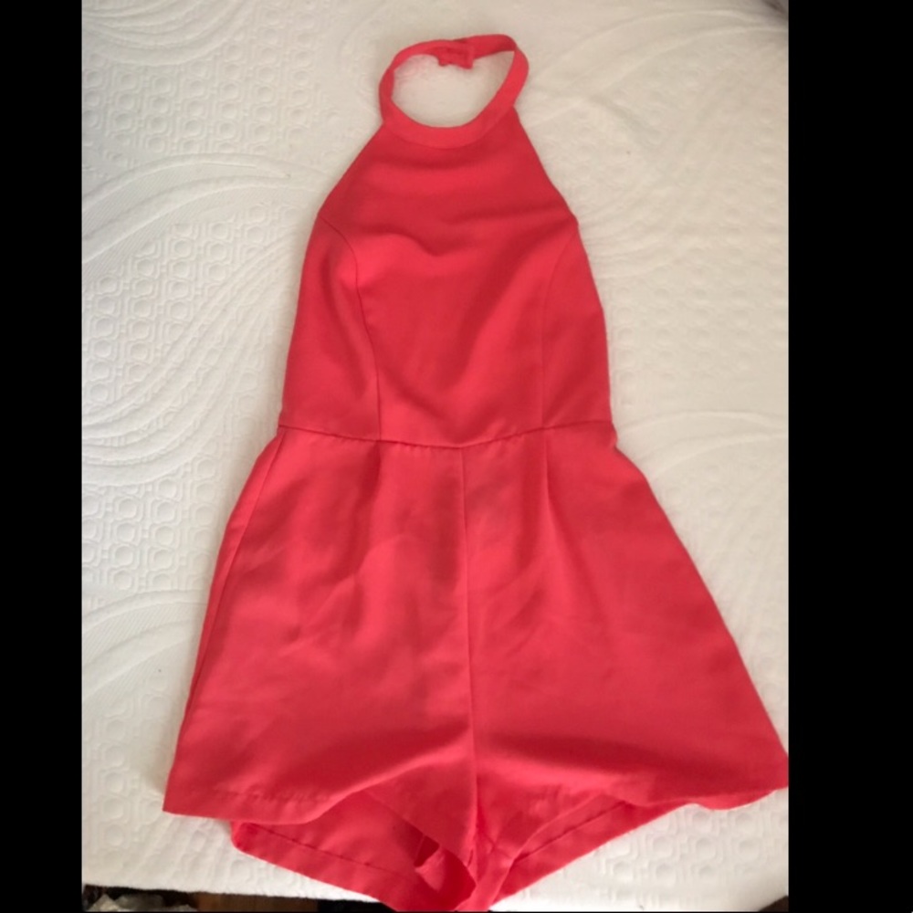 Backless Halter Romper